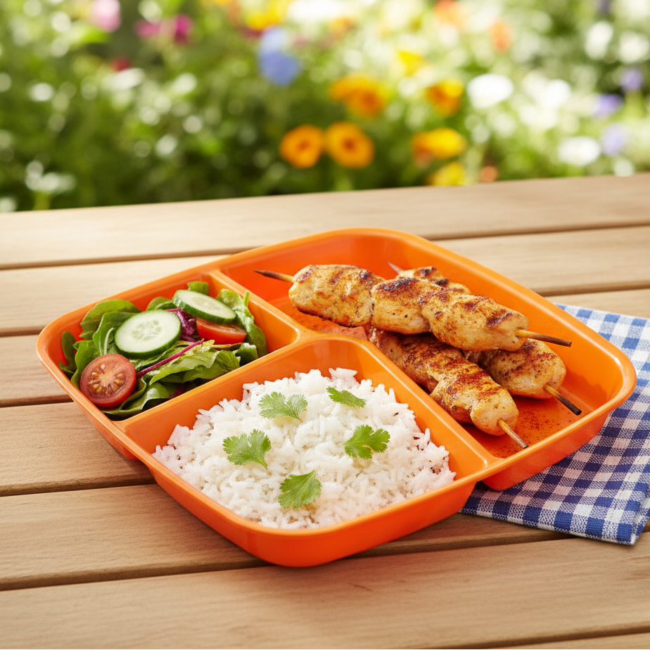 TriServe Compartment Plate (2094) by Limon