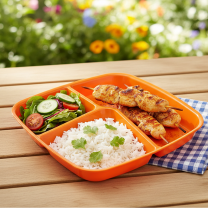 TriServe Compartment Plate (2094) by Limon