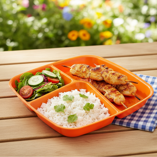 TriServe Compartment Plate (2094) by Limon