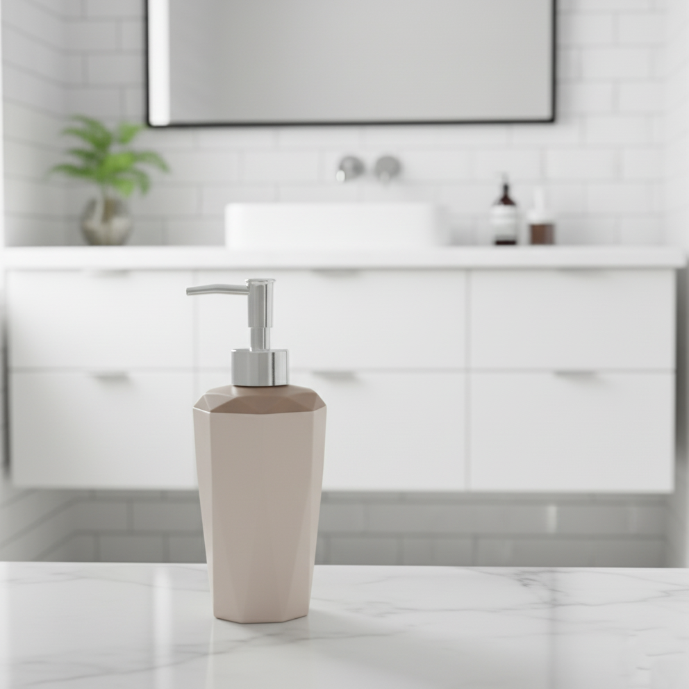 Hexagonal Style Bathroom Essentials Set (6-Piece)