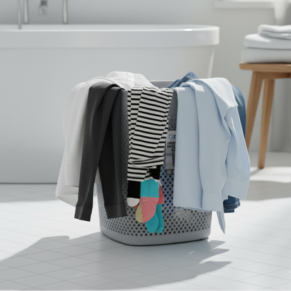 WashEase Compact Laundry Bin (36374) by Ziba