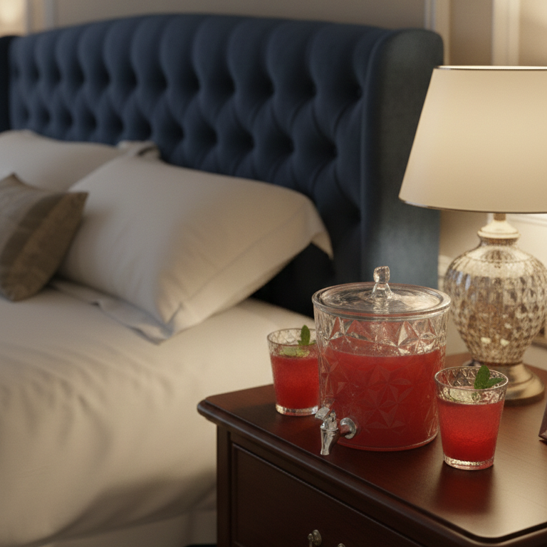 Silver Bear Frosted Beverage Dispenser Set