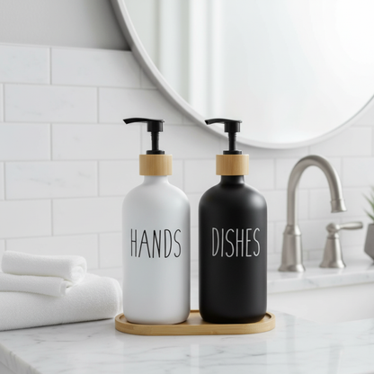 HandiDish Luxe Glass Beverage Dispenser Set – Elegant Serving Station | Adornia.pk