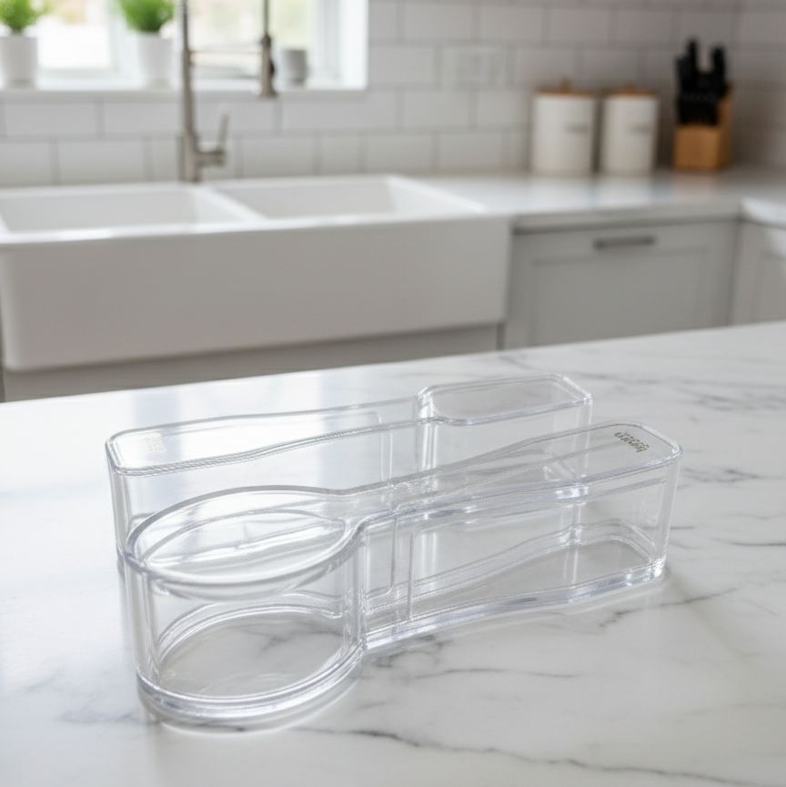 Deluxe Spoons & Forks Holder with Lid (6260) by Limon