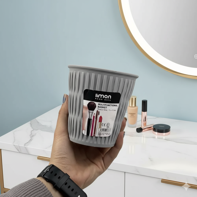 Limon Multi-Purpose Oval Storage Bin – Durable Home & Office Organizer | Adornia.pk