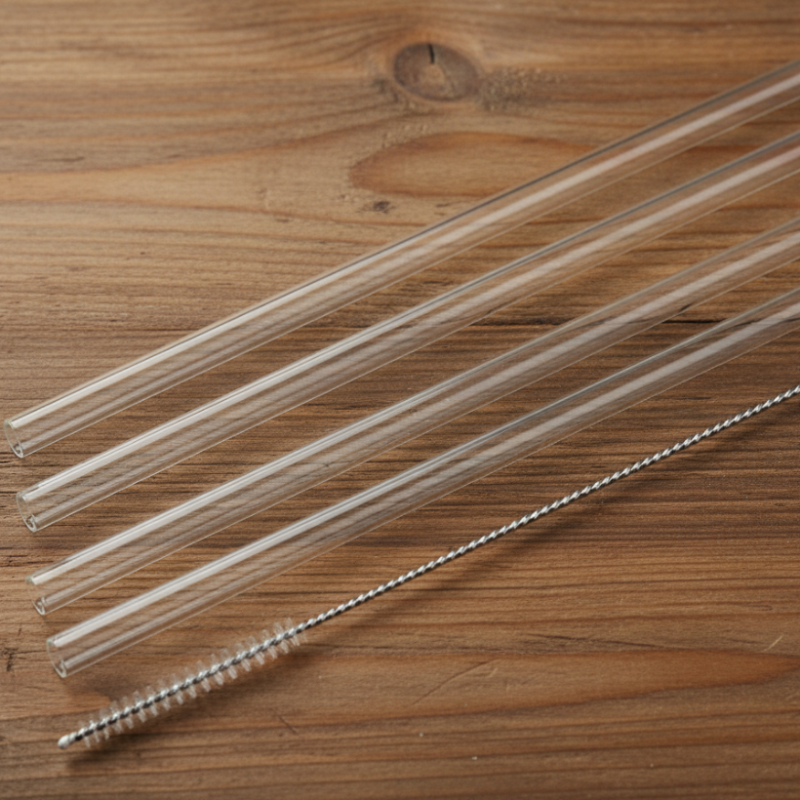 SipEase Eco-Friendly Reusable Straw Set – 6-Pack with Cleaning Brush | Adornia.pk