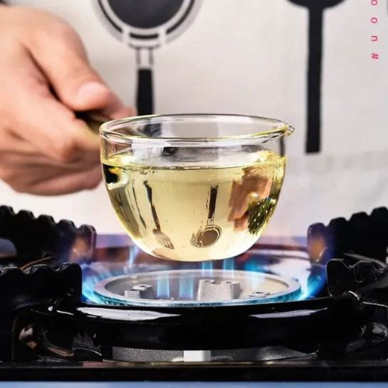 Colored Glass Tarka Spoon Long Handle Borosilicate Glass Spoon