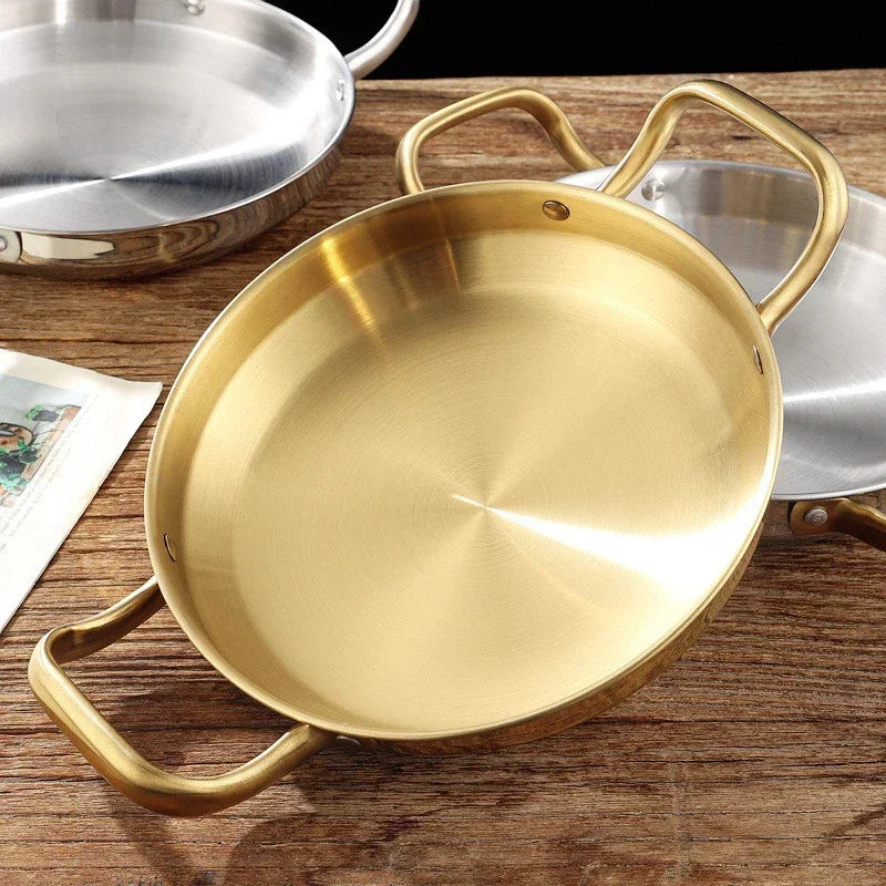 Stainless Steel Golden Wok