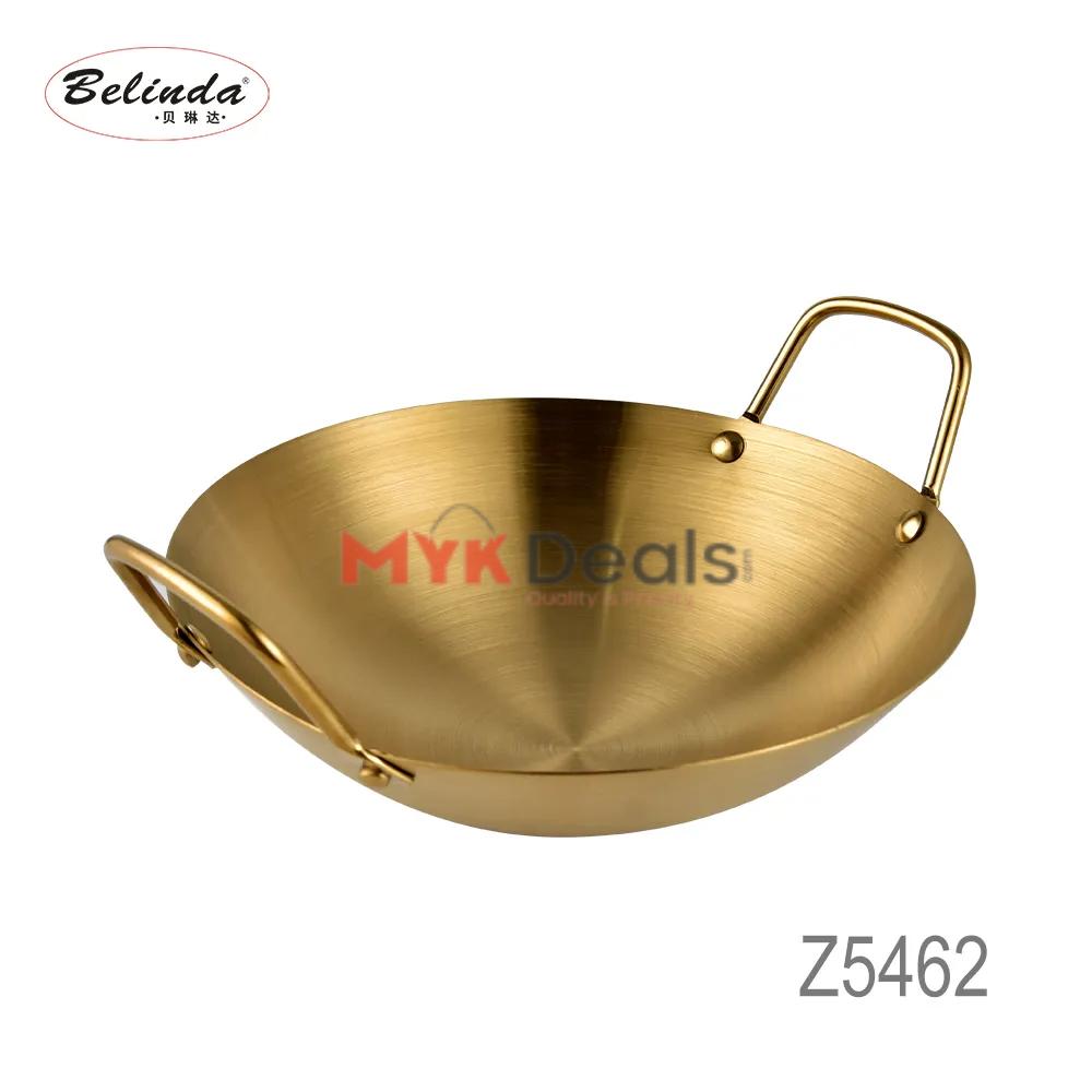 Electroplated Golden Chef Wok