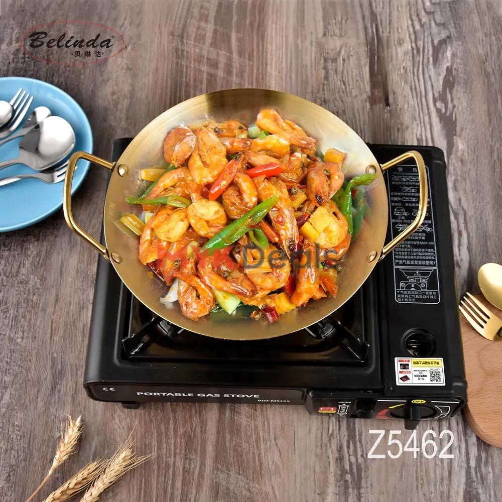 Electroplated Golden Chef Wok