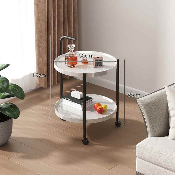 2 Tier Wood  Tea Trolley