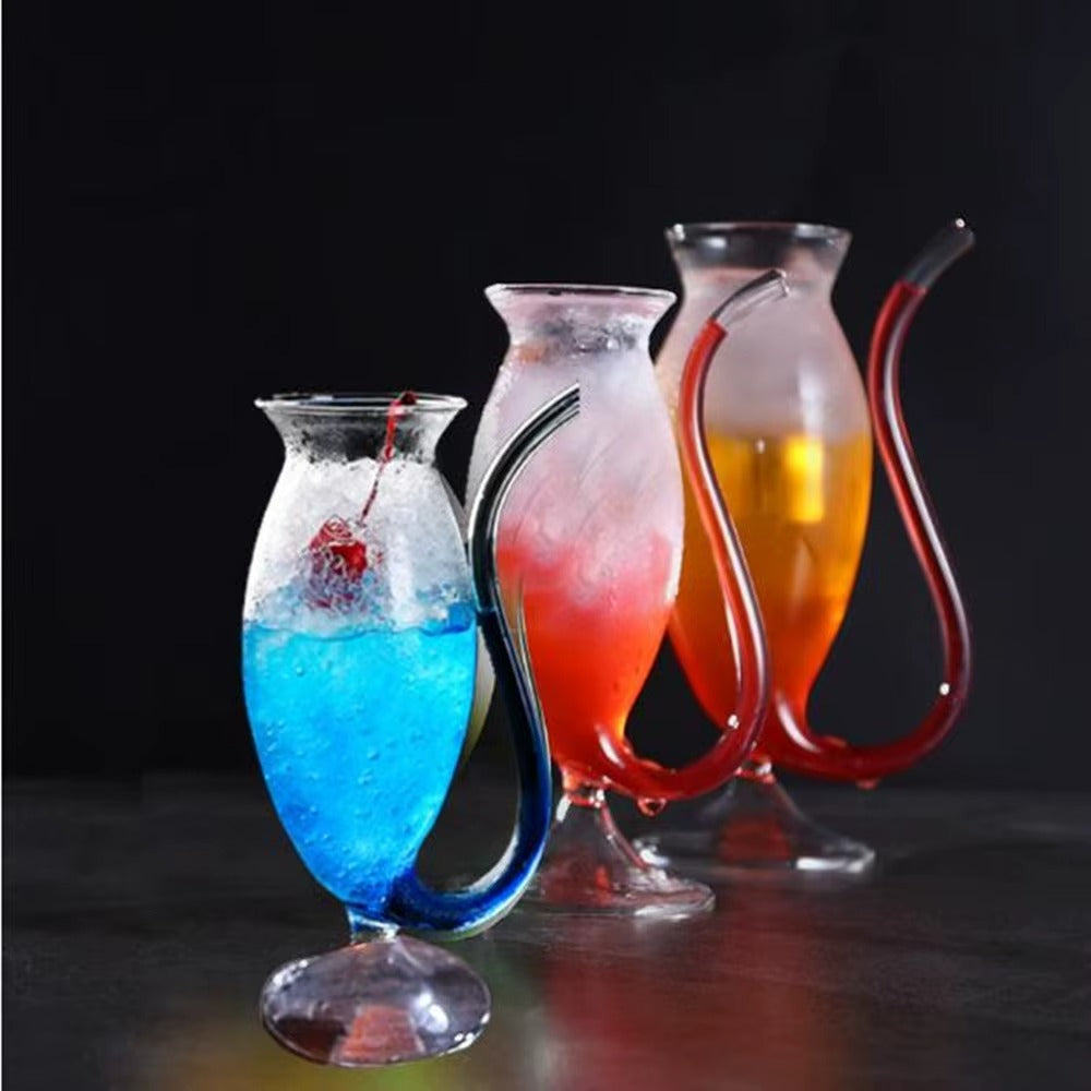 Creative Vampires Glass With Built-in Straw