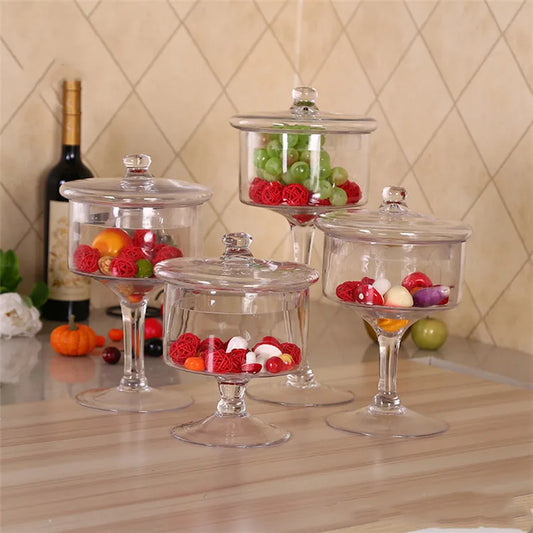 Clear Glass Candy Jars