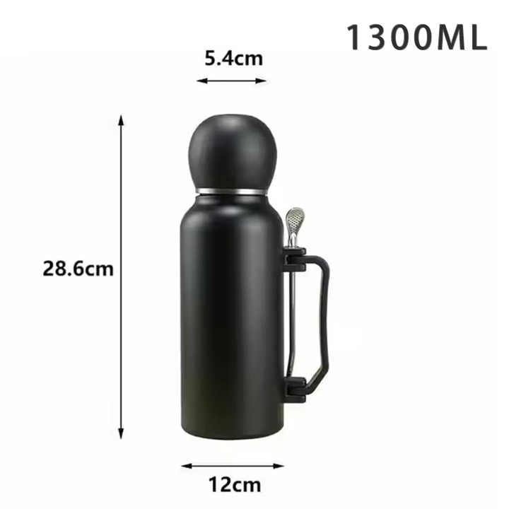 1.3 L Insulated Stainless Steel Thermos with Handle