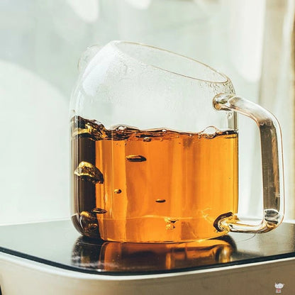 إبريق فلتر المياه المصنوع من زجاج البورسليكات 