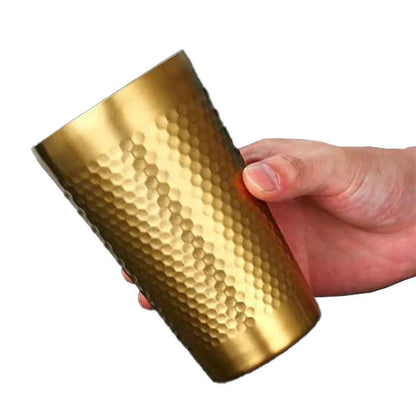 زجاج ذهبي ذو نسيج مطروق