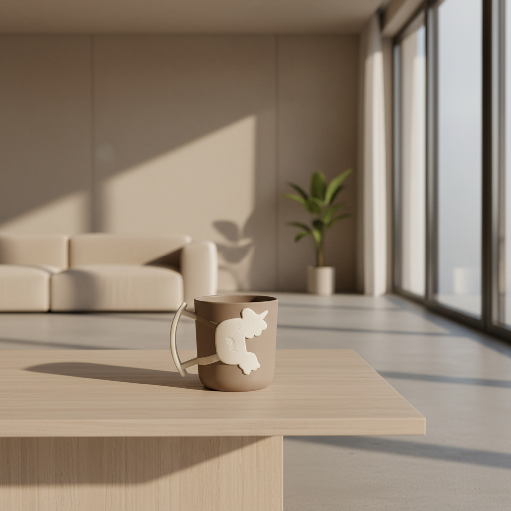 Ziba Premium Kids Unicorn Cup – Easy-Grip Cute Drinking Mug for Toddlers