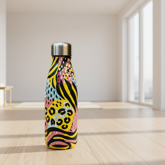 Luxury Printed Stainless Steel Insulated Water Bottle – Leakproof, Hot & Cold, 1 Pc