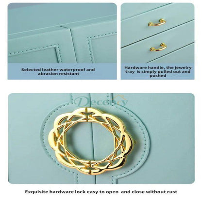 Multilayer Leather Drawer Jewelery Organiser