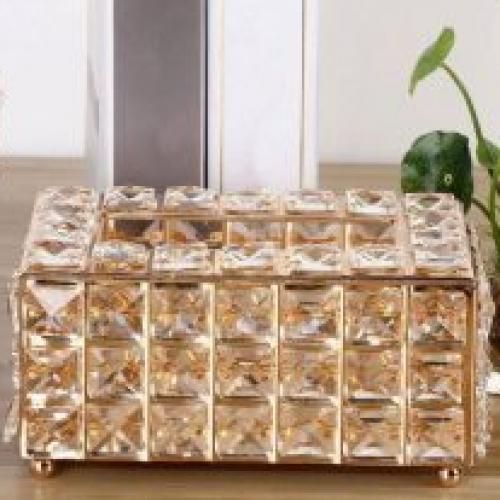 Crystal Glass Tissue Box (T)