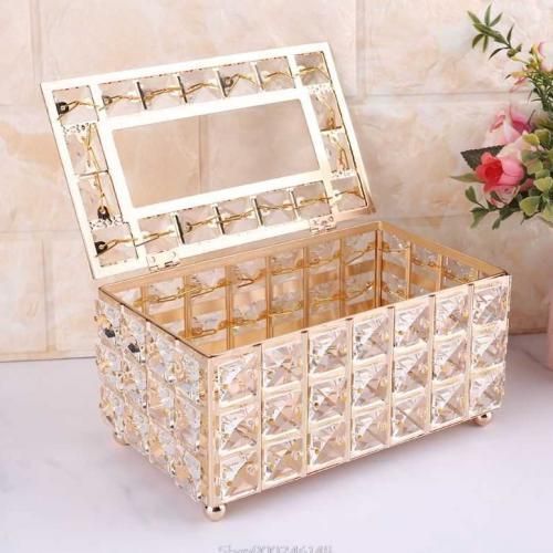 Crystal Glass Tissue Box (T)