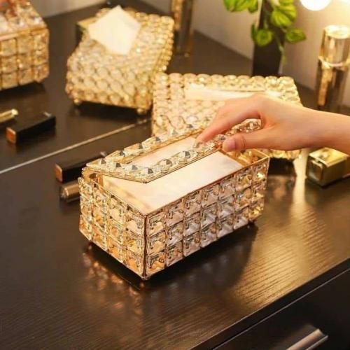 Crystal Glass Tissue Box (T)