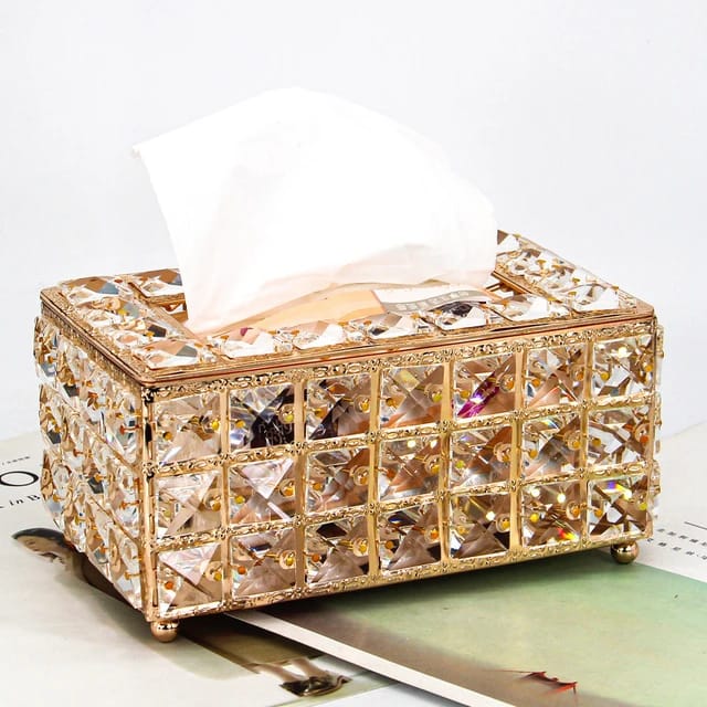 Crystal Glass Tissue Box (T)