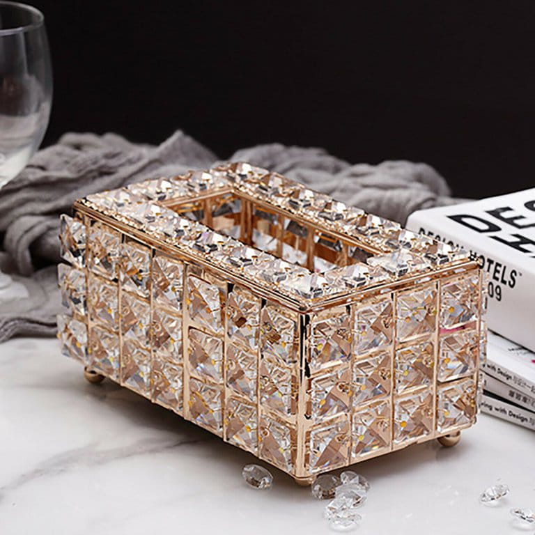 Crystal Glass Tissue Box (T)