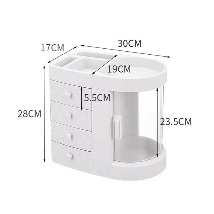 4 Tiers Acrylic Multifunction Vanity