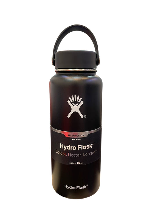 Hydro Flask 32oz Wide Mouth With Flex Straw Cap | Black