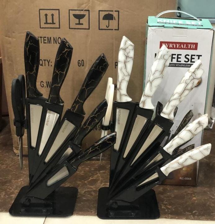 6Pcs Knife Set With Stand