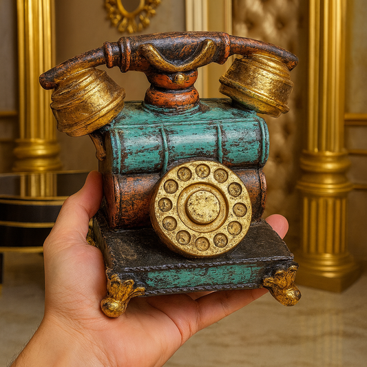 Vintage Retro Telephone Showpiece – Classic Antique Home Decor Accent