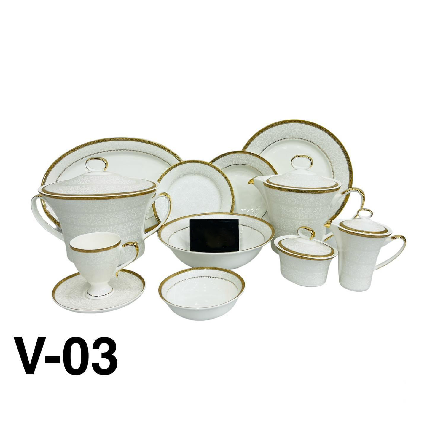 Luxury Style 61Pcs Dinner Set