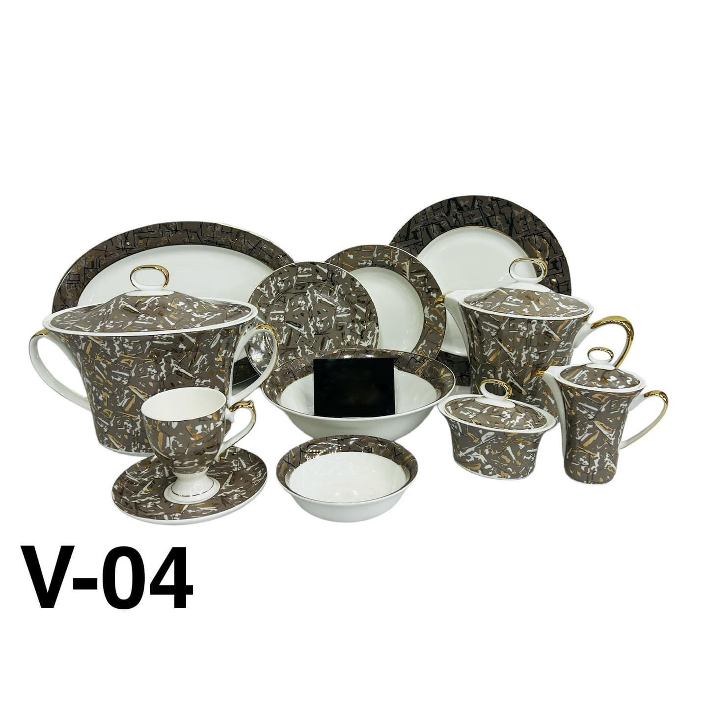 Luxury Style 61Pcs Dinner Set