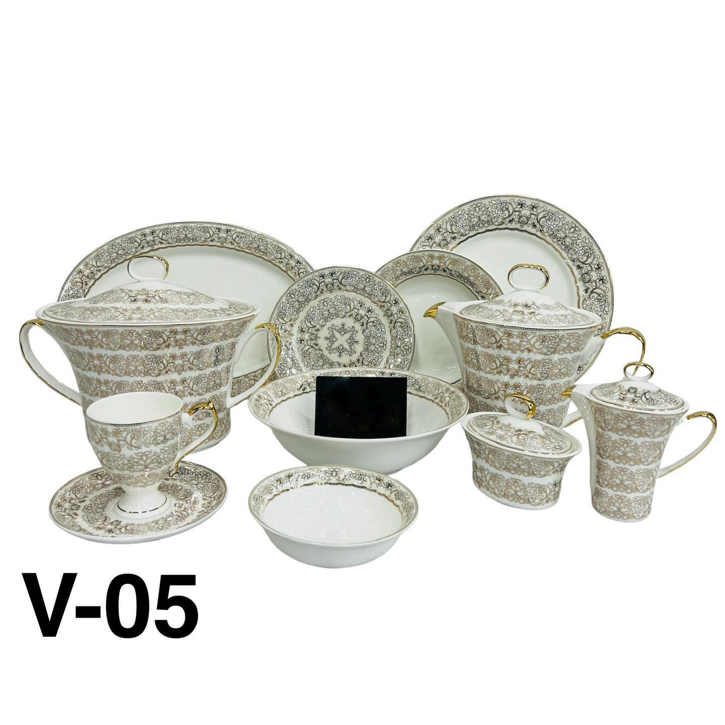 Luxury Style 61Pcs Dinner Set