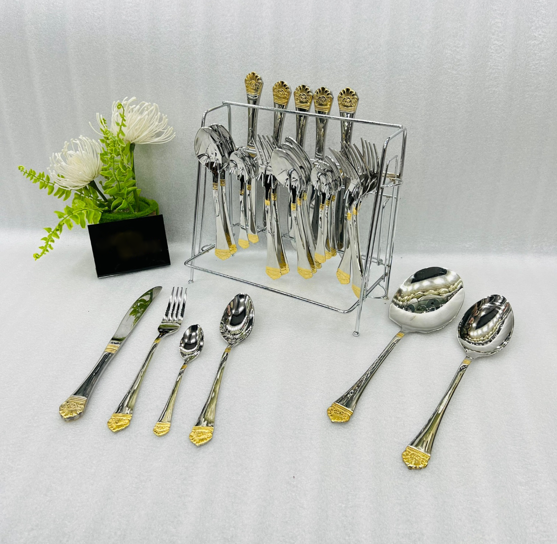 26 Pcs Shine Cutlery Set