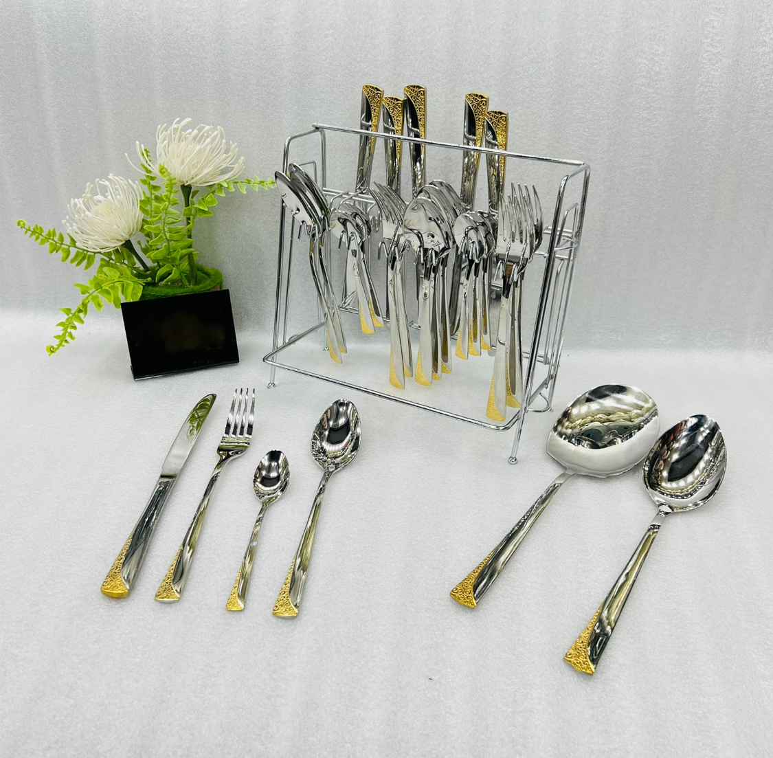 26 Pcs Shine Cutlery Set