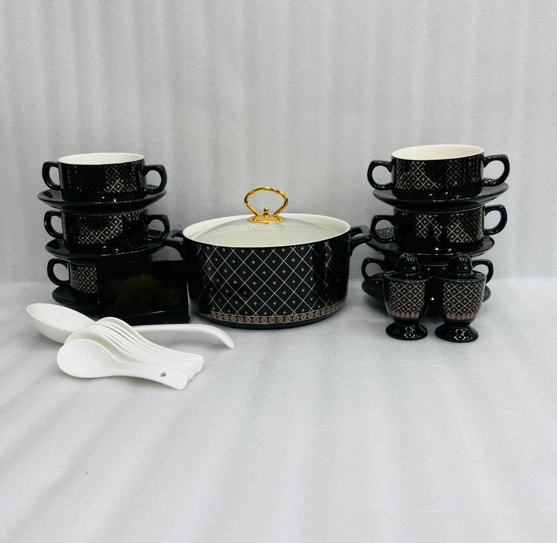 23 Pcs Printed Soup Set