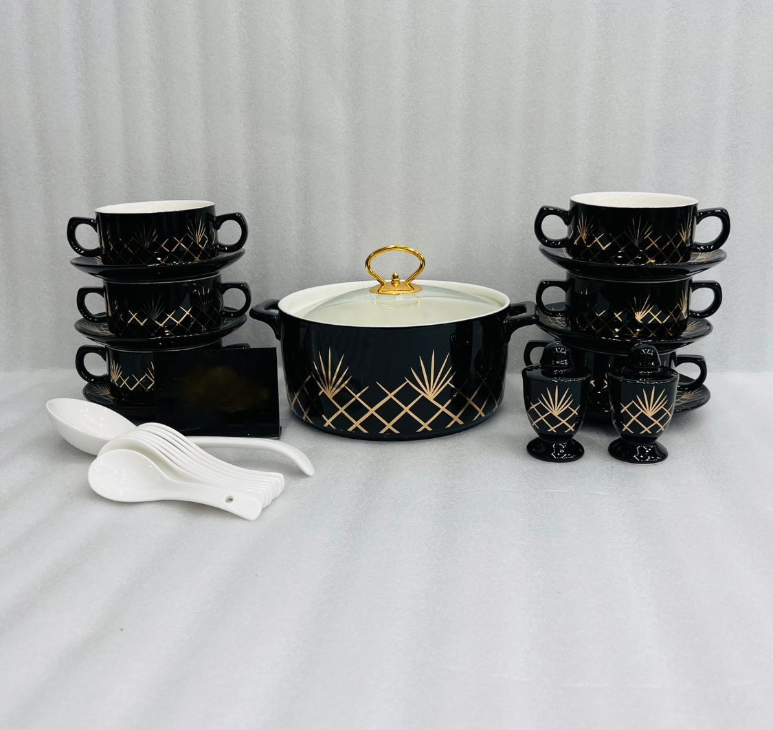 23 Pcs Printed Soup Set