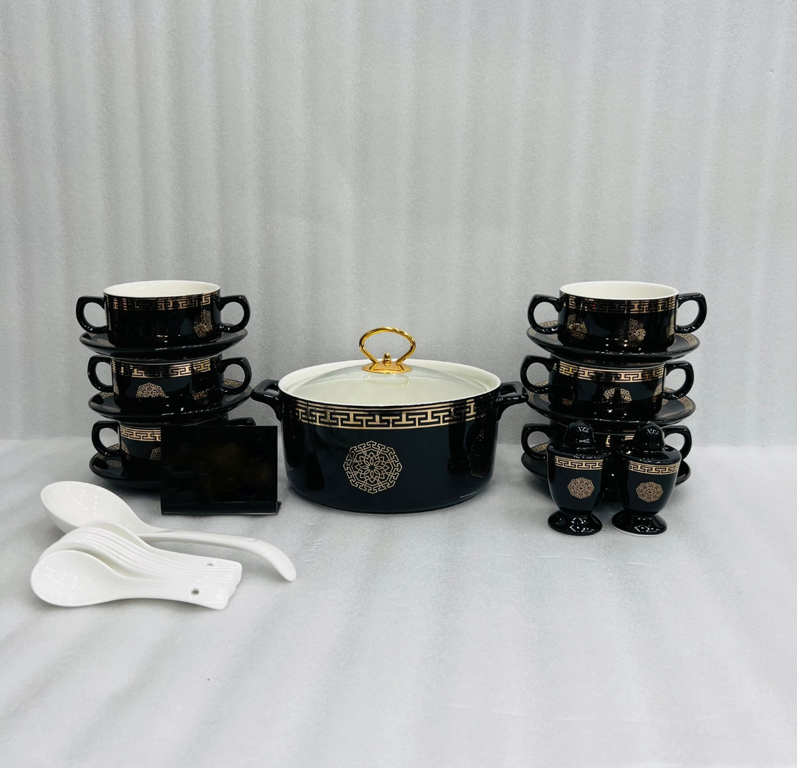 23 Pcs Printed Soup Set