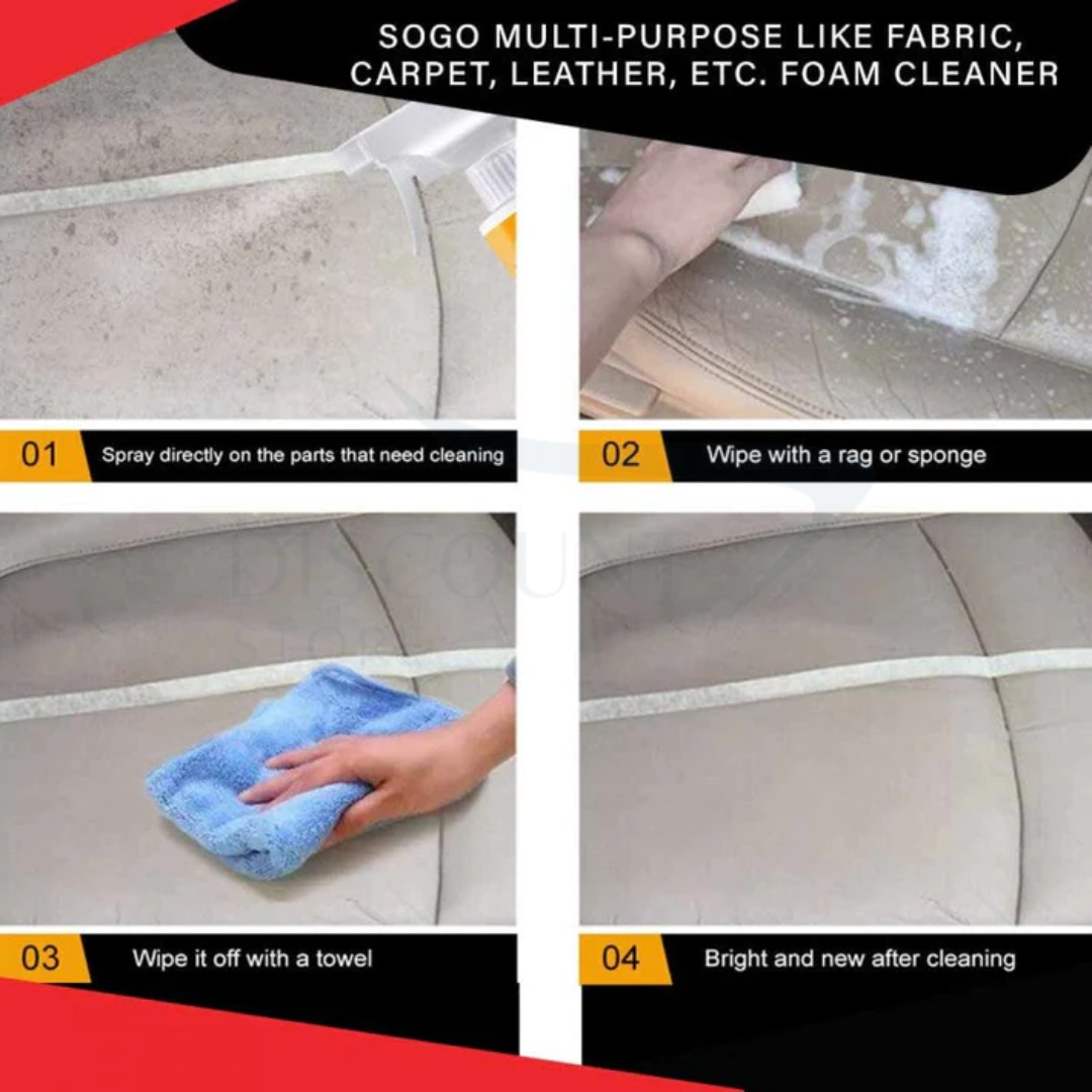 SOGO MULTI-PURPOSE LIKE FABRIC, CARPET, LEATHER, ETC. FOAM CLEANER –