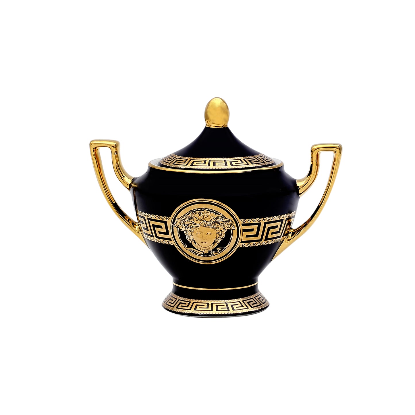 15-Piece Versace-Inspired Bone China Tea Cup & Saucer Set