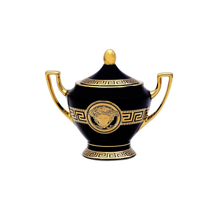 15-Piece Versace-Inspired Bone China Tea Cup & Saucer Set