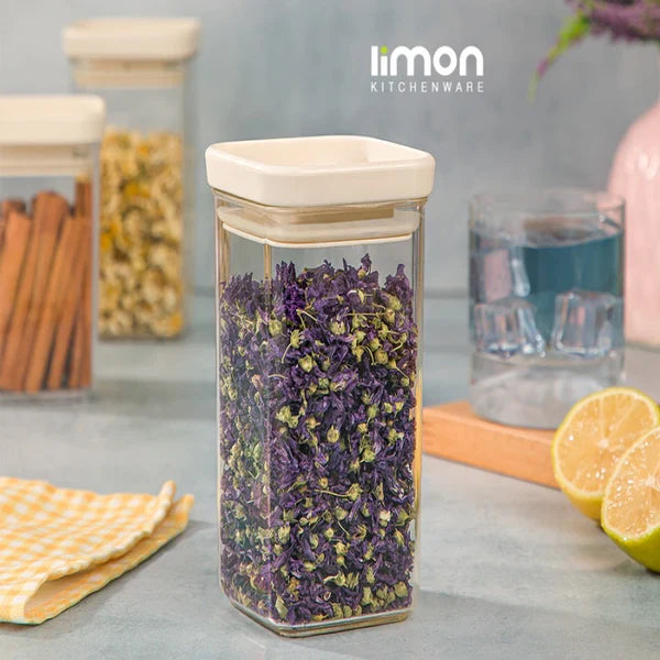 Airtight Clear Stackable Jar by Limon
