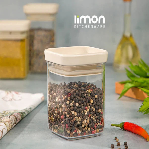 Airtight Clear Stackable Jar by Limon