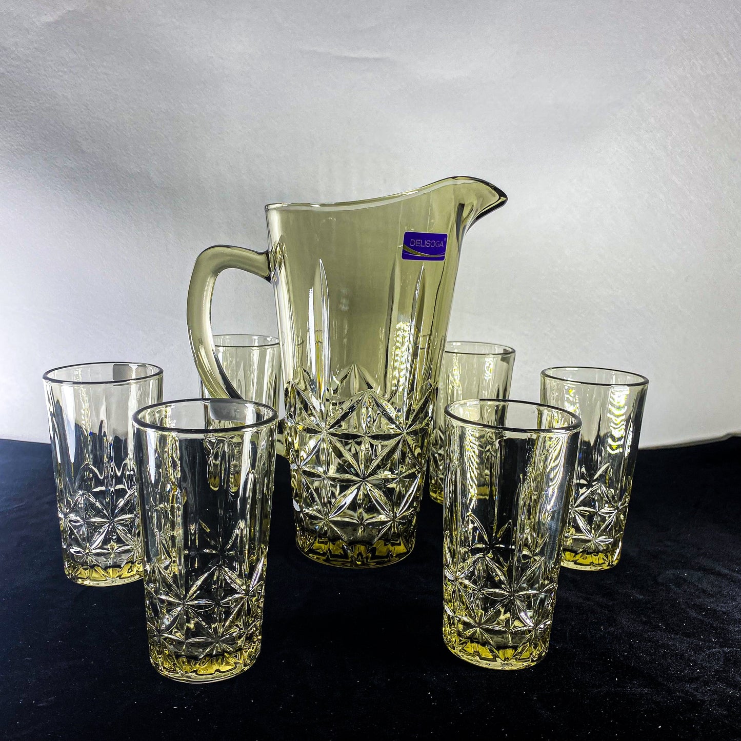 Water Jug Set with Six Glasses"