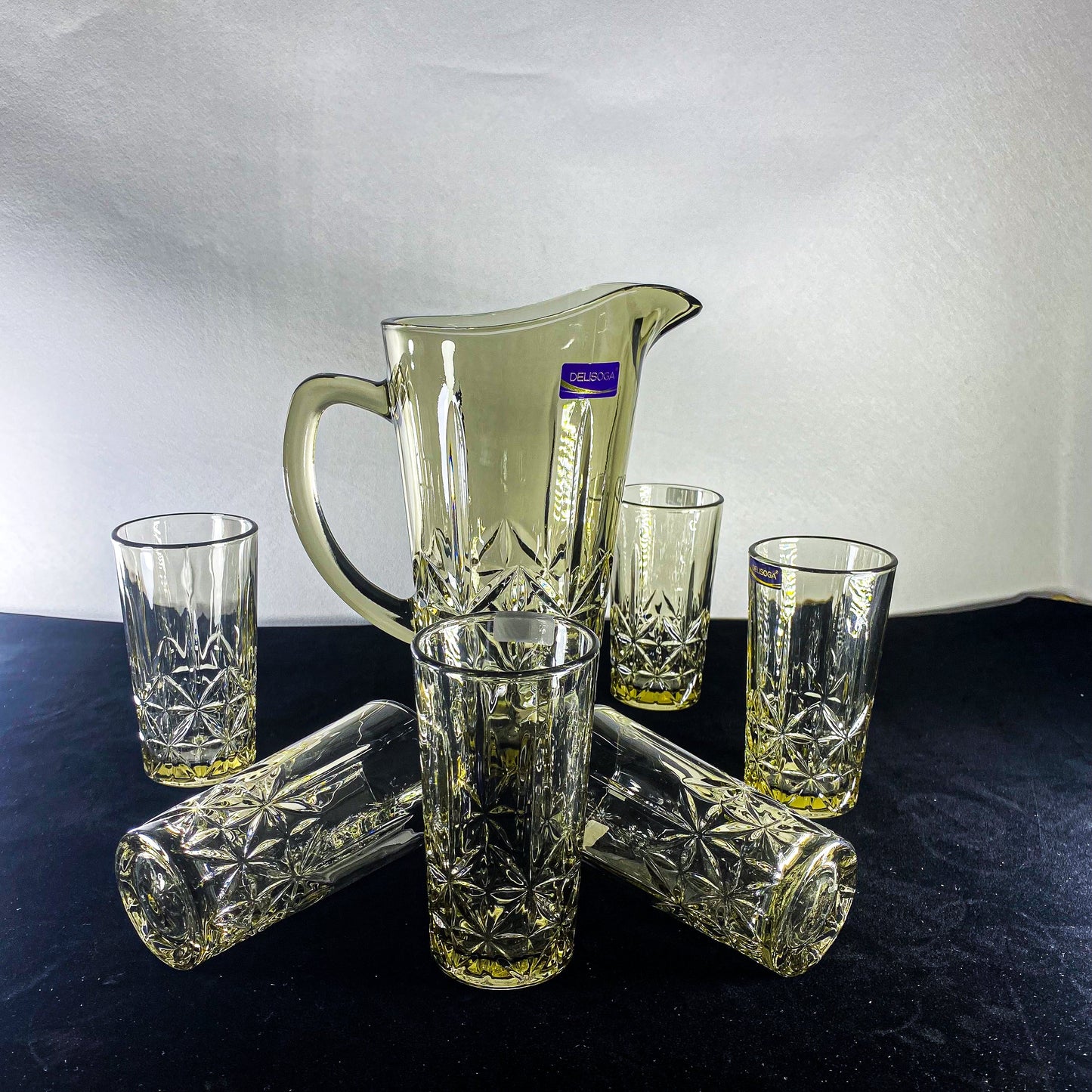 Water Jug Set with Six Glasses"