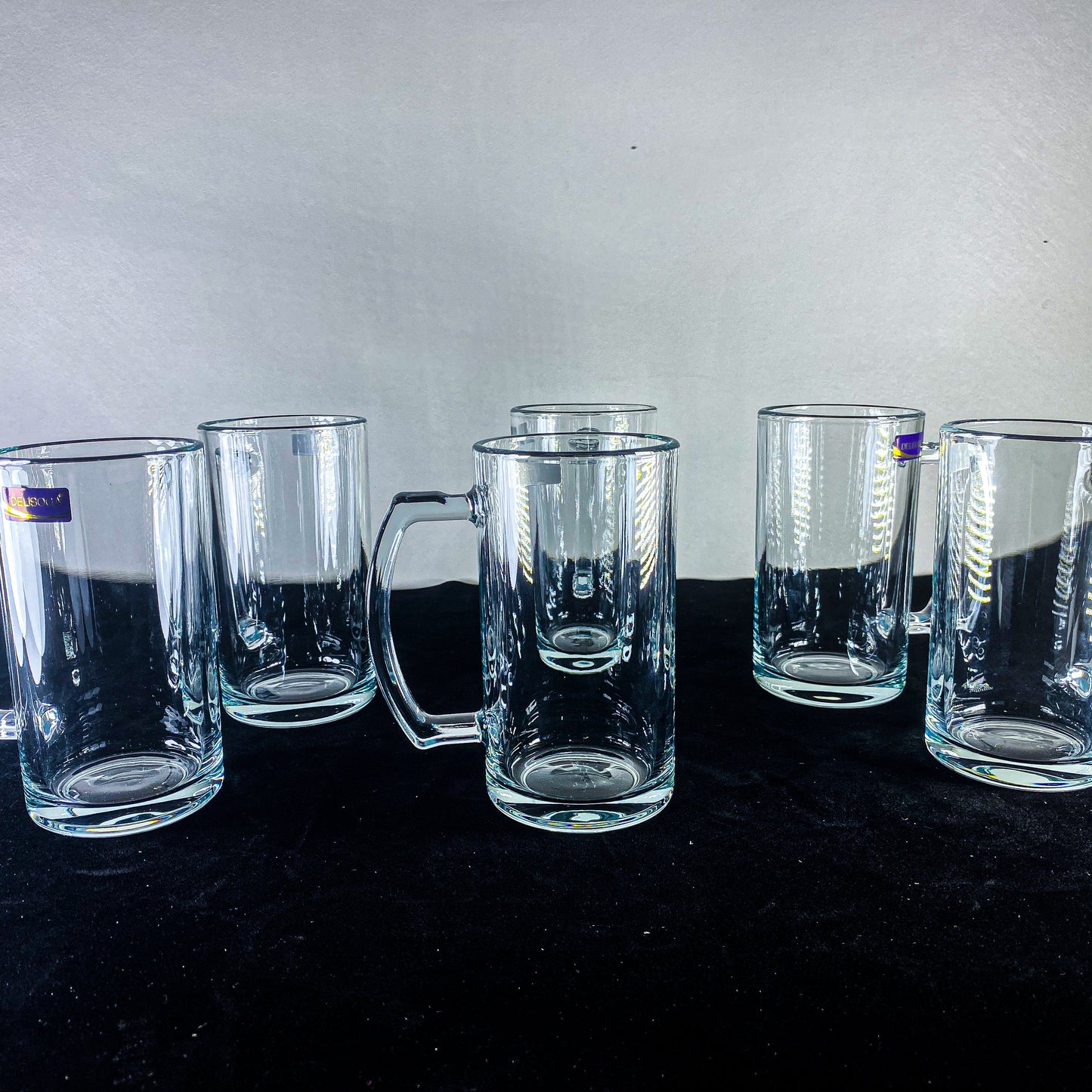 6 pcs Radiant Crystal Glass Mug Set for Water and Juice 400ml