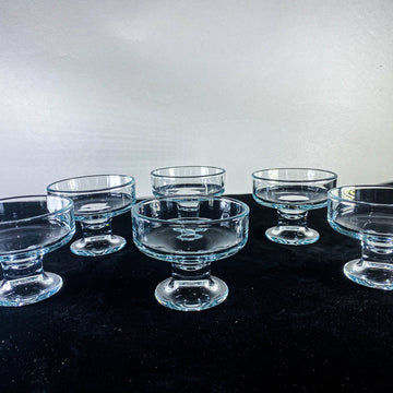 Set of 6 cup glass for ice-cream and salad etc.