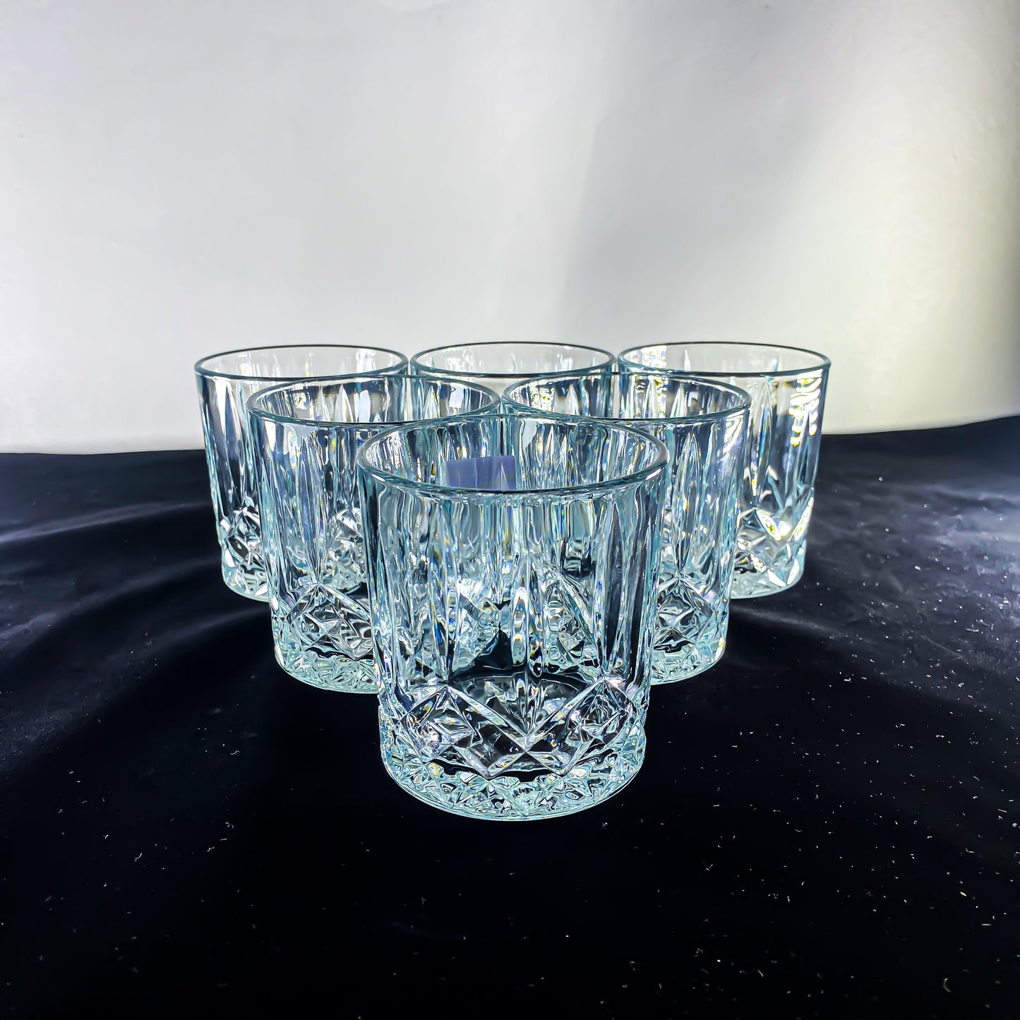 6 PCS CRYSTAL CLEAN GLASS FOR JUICE OR DRINK ETC 340ml